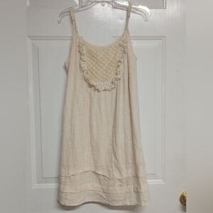 Entro Cream Mini Dress